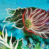 Underwater bouquet mixed media painting