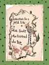 Instructions for a joyful life Easel Back Canvas