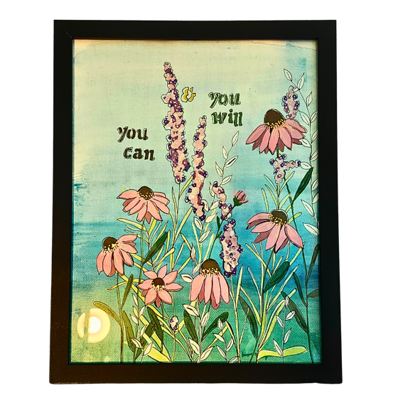 you can & you will framed wall art