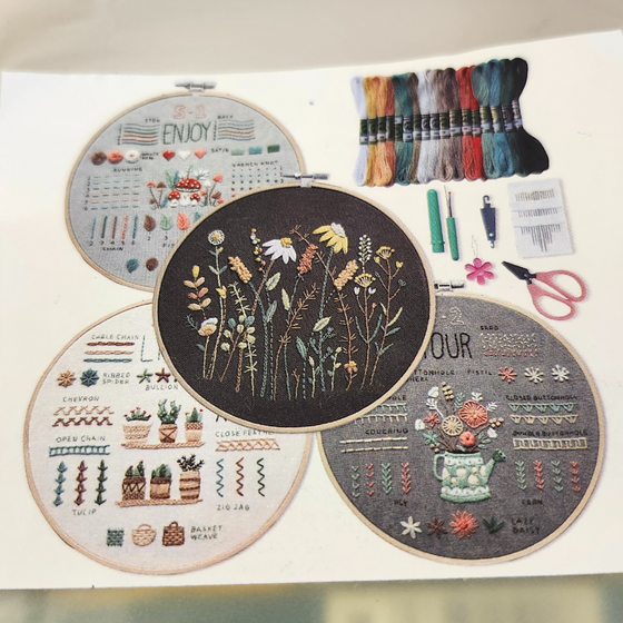 Embroidery samplers complete kit