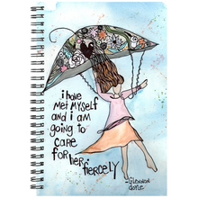  Self care art cover spiral notebook