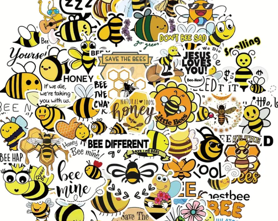 25 Assorted Bee Stickers: Decorate laptops, water bottles, journals, and more with these vibrant and unique bee stickers.
Queen Bee Spoon: This elegant spoon features a stunning queen bee design and a long handle for easy stirring.
Bee Print Vinyl Cosmetic Bag: Stylish and functional, this bag is perfect for storing makeup, toiletries, or other essentials.
Bee Pill Carrier Compact: Keep your medications organized and easily accessible with this convenient and discreet pill carrier.
Handmade Queen Bee Magnet