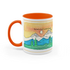 11 oz ceramic mug
Microwave and dishwasher safe
Hand washing recommended to preserve design
Original, exclusive artwork by Christine C
Colorful design with orange interior and handle