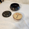 2 iece set includes incense and jar with lid 