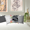 Love thru the chaos throw pillow