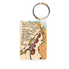 stylish metal keychain with original artwork by Christine c 