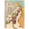 sentimental journey original artwork in the cover of this 6x8 inch spiral notebook with 120 ruled line pages. 